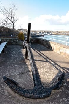 ship anchor on display in ardmore county waterford ireland