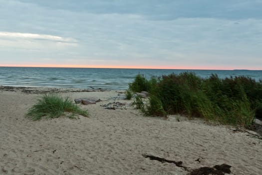 Sunrise on the beach of Göhren (Rügen)