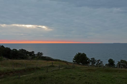 Sunrise on the beach of Göhren (Rügen)