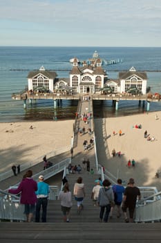 Stairs to the pier of Sellin on Rügen