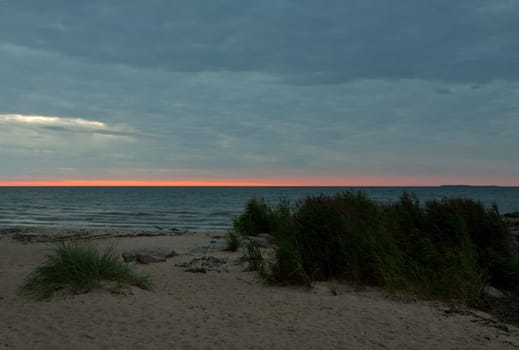 Sunrise on the beach of Göhren (Rügen)