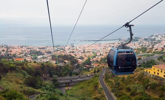 Cablecar in Funchal Madeira Portugal