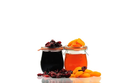 Apricots and cranberry jam