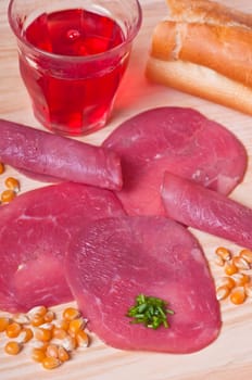 Wild boar ham