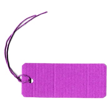Price tag or address label with string