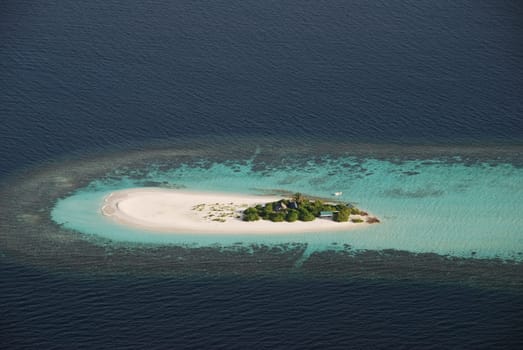 Lonely island Maldives