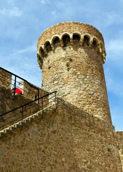 Tower Tossa de Mar, Spain, resorts typical Catalan