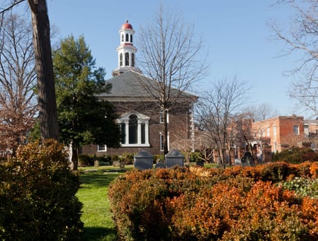 ALEXANDRIA, VA - DECEMBER 19: Christ Church in Alexandria on December 19, 2011. The Church was founded in 1767 and George Washington worshipped there