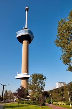 View of Euromast tower at Rotterdam - Netherlands