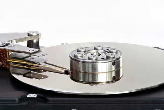 Detail of the hard disc and bus