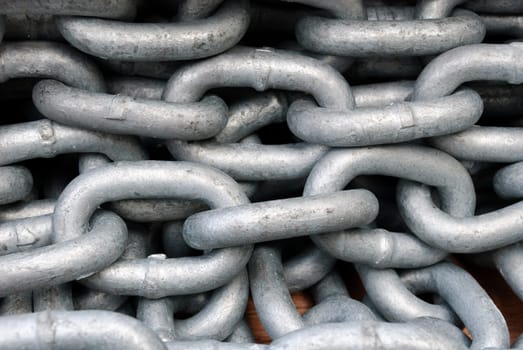 chain on the pier in Portofino Italy