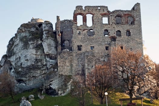 Ruins of great castle in Ogrodzieniec