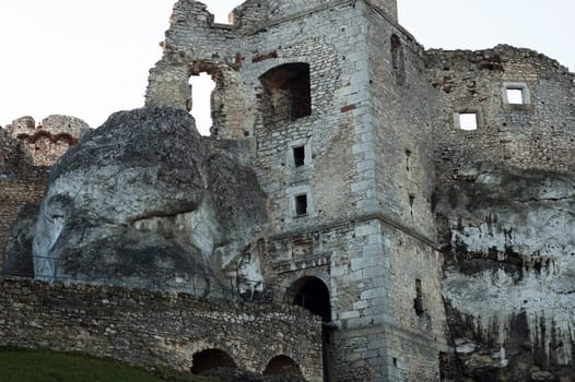 Ruins of great castle in Ogrodzieniec