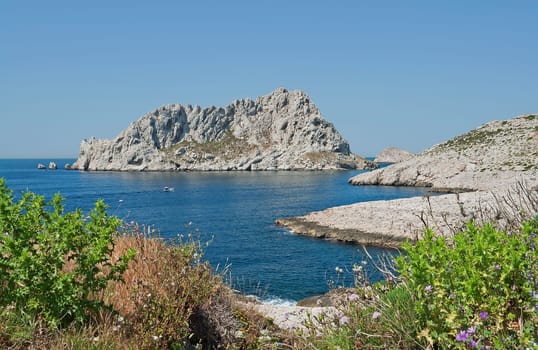 Cape Croisette near Marseille in southern France