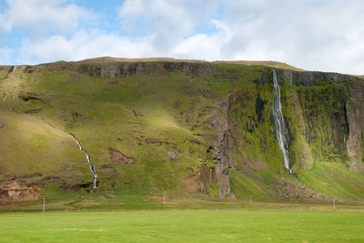 Seljalandsfoss waterfall in Iceland