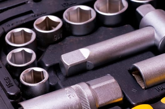Socket wrench with socket