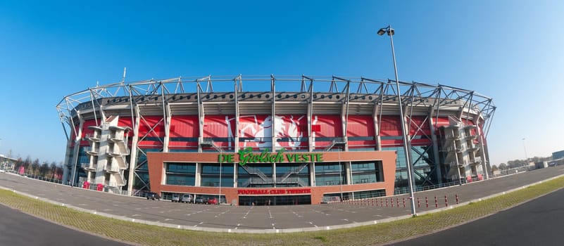 ENSCHEDE, NETHERLANDS - NOVEMBER 12: FC Twente stadium in Enschede, Netherlands on November 12, 2011 in Enschede, Netherlands. In 2010 they became national champion for the first time in their history.