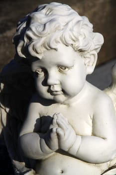 Angel figure on a grave