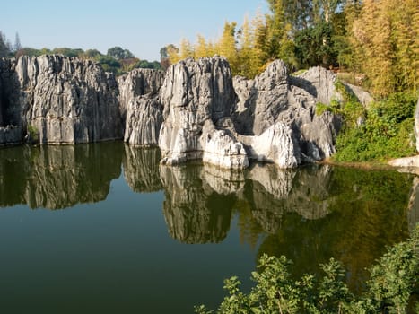 Shilin Stone Forest,Kunming,popular tourist destination in Yunnan Province,China