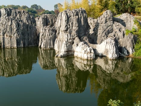 Shilin Stone Forest,Kunming,popular tourist destination in Yunnan Province,China