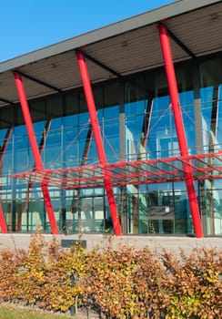 facade of a modern office building in Enschede, Netherlands