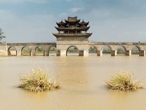 Seventeen Arch Bridge Jianshui,China,Landmark in Yunnan Province