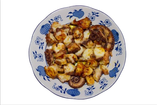 octopus galician style, pulpo a la gallega, spanish tapas dish