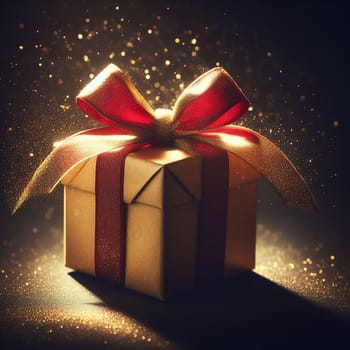 Beautiful packaging for the holiday. Generative AI. High quality photo