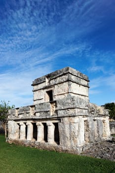 temple of frescoes in december, tulum, mexico