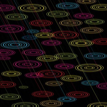 Abstract rainbow colored rain background