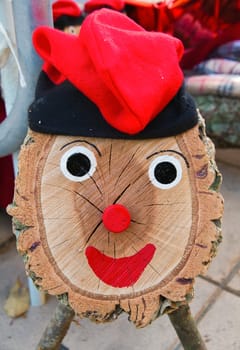 a Tio de Nadal, a typical Christmas character of Catalonia, Spain