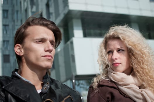 Relationship problems - couple outdoor