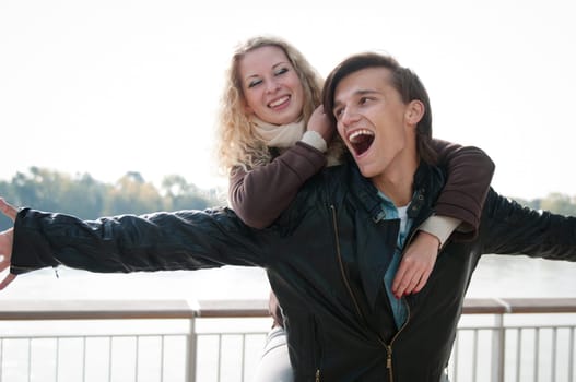 Great time - young couple together