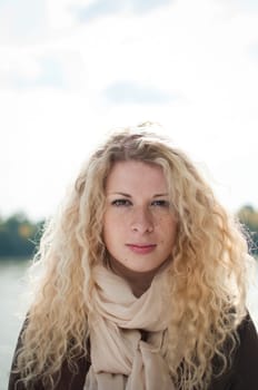 Outdoors woman portrait