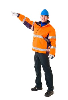 Manual worker isolated on white background