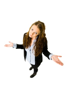 Innocent Woman from High Angle view