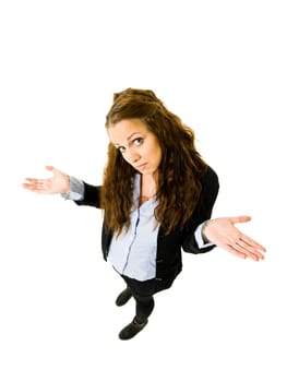 Innocent Woman from High Angle view