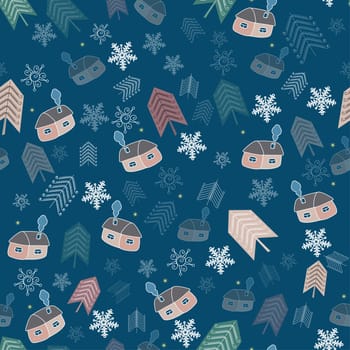 Winter Christmas background. Illustration number two