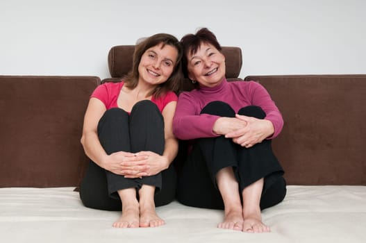 Love - mother and daughter at home
