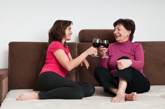 Happy time - mother with daughter
