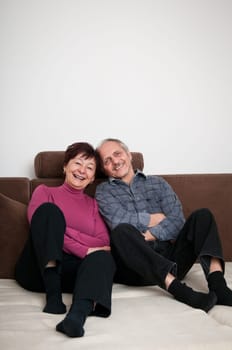 Senior couple - portrait at home