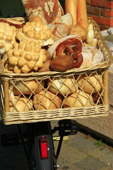Basket of baked goods