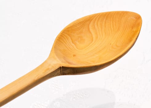 Boxwood wooden spoon, Wooden spoon on White background
