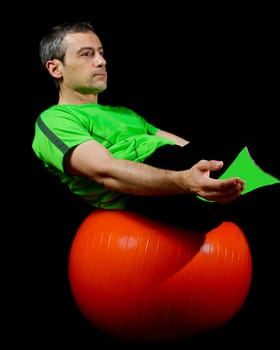 Fitness training with the Pezzi ball