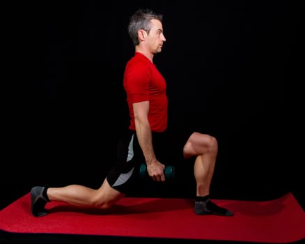 Athlete doing fitness training