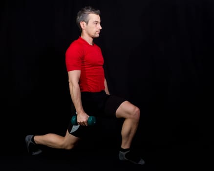 Athlete doing fitness training