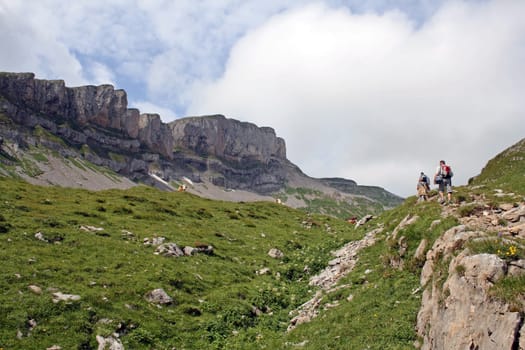 Mountaineering on the Hoher Ifen in the Allgäu Alps