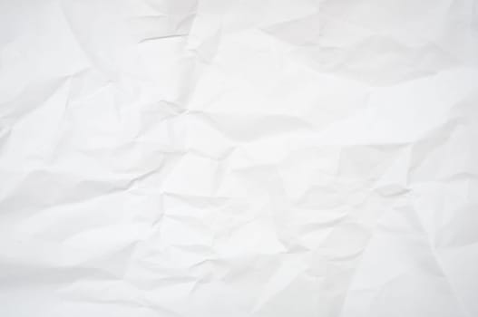 Abstract Background - White Blank Wrinkled Paper Texture