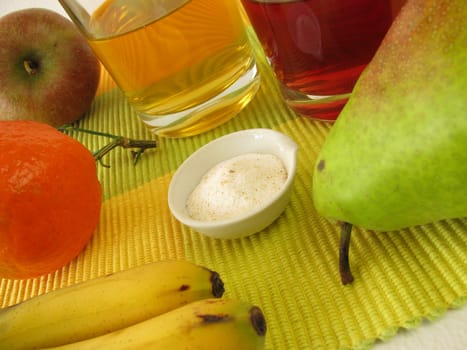 Probiotics and prebiotics in juice
