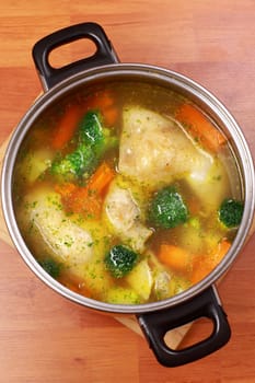 Healthy and diet food - vegetable soup